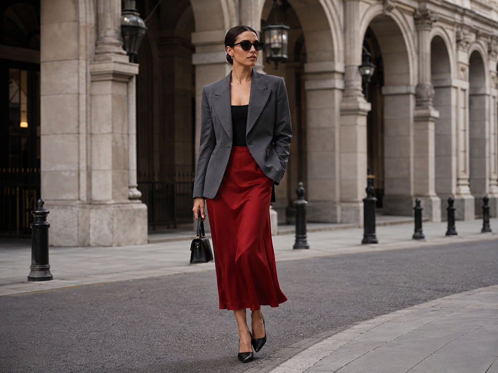 10 تا از ترند های لباس ۲۰۲۶ دخترانه تابستانی در ایران و جهان 31 chic elegance in urban setting