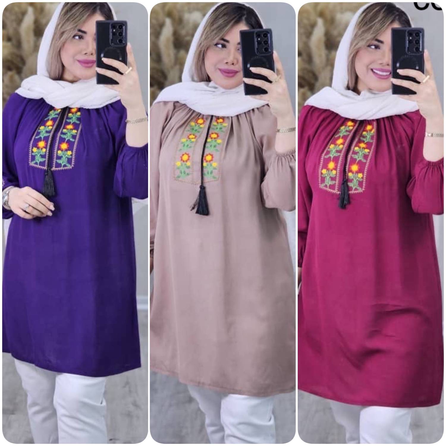 شومیز نخی مدیسا خوش دوخت و ترندی و خاص