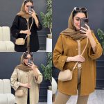 مانتو مدل بنفشه طراحی کاربردی و زیبا