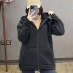 سوییشرت جلوزیپ ساده سوییشرت جلوزیپ ساده